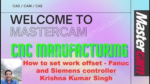 How to set work offset - Fanuc and Siemens controller - Hindi - Lecture 06