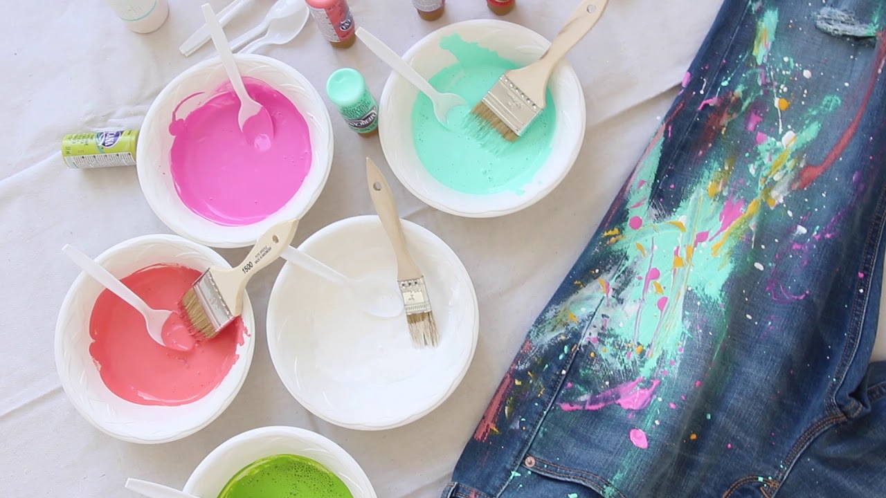 DIY Splatter Jeans