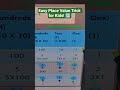 Easy Place Value Trick for Kids! 🔢 #MathMagic #Education #Shorts