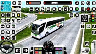 Indian Bus Driving Simulator - 3D Bus Stop And Sit The Passenger - Android GamePlay screenshot 1