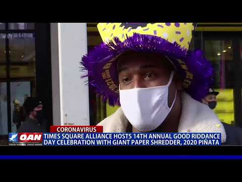 Times Square Alliance hosts 14th annual ‘Good Riddance Day’ celebration Times Square Alliance hosts 14th annual ‘Good Riddance Day’ celebration