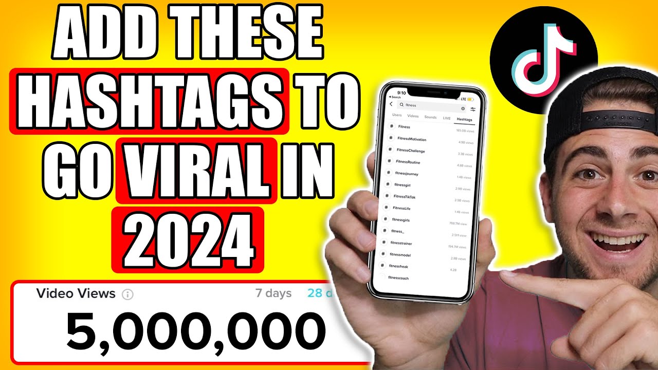 Use These NEW Hashtags To Go VIRAL on TikTok FAST (2024 TIKTOK HASHTAG ...