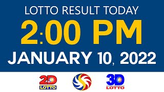 Lotto Results Today January 10 2022 2pm Ez2 Swertres 2d 3d 4d 645 655 Pcso