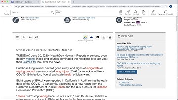 Gale Research Articles Tutorial
