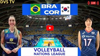 BRASIL X COREIA DO SUL AO VIVO LIGA DAS NAÇÕES DO VÔLEI FEMININO