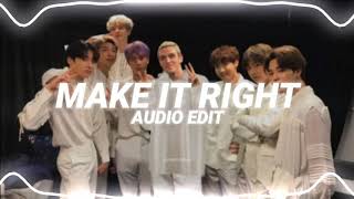 make it right - bts ft. lauv [edit audio]