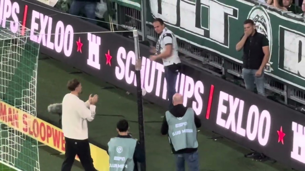 FC Groningen-supporters nemen afscheid van clubtalent Luciano Valente”