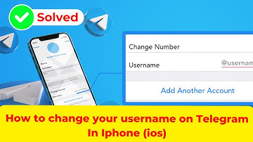 How to change your username on Telegram in iphone (ios)