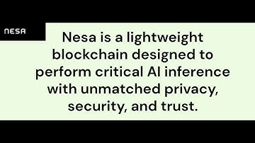 Welcome to #Nesa: The future of Trusted, Decentralized AI On-Chain @nesaorg.