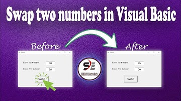 Swapping two numbers in Microsoft Visual Basic 6.0. || Subinay ElectroTECH