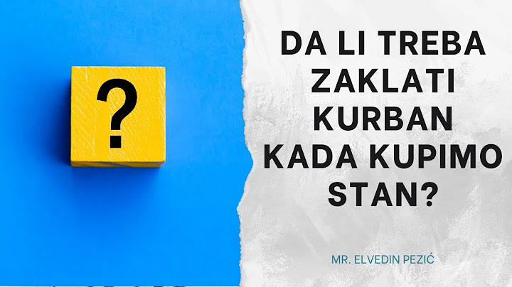 Da li treba zaklati kurban kada kupimo stan? - mr. Elvedin Pezić