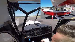 wheel landing the super decathlon #8KCAB #americanchampionaircraft #goprohero7