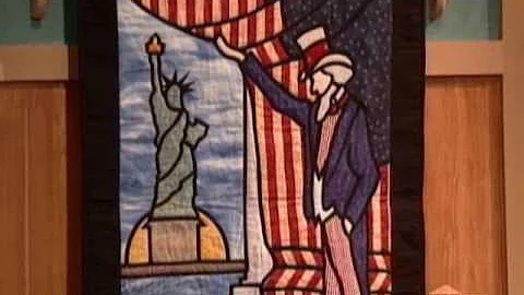 Uncle Sam Quilting Demo by Linda Everhart - Part 1...