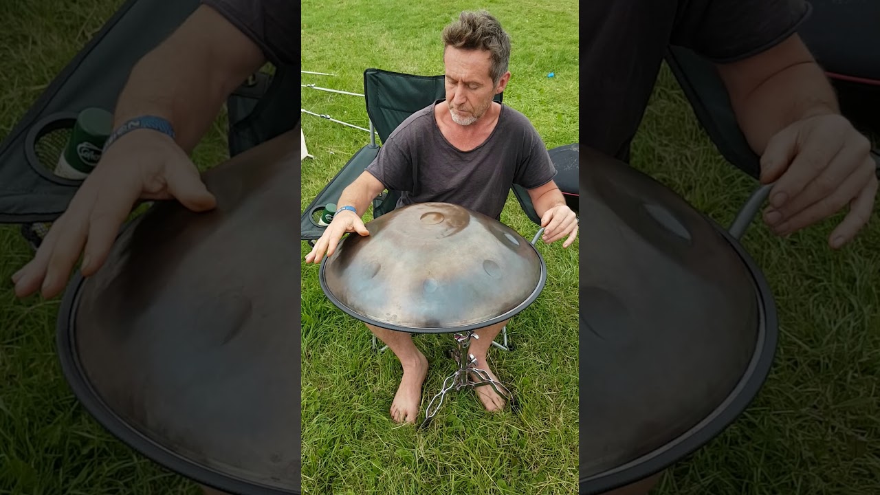 Bruce Parry his first introduction to a PeterPan Handpan