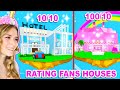 RATING My FANS FLOATING MANSIONS In Adopt Me! (Roblox)