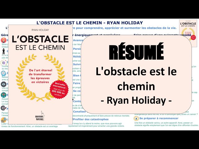 L'obstacle est le chemin(French version) Free Summary by Ryan Holiday