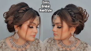 Easy and quick bridal hairstyles for beginners | bridal hairstyles | wedding juda|