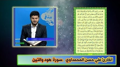 سورة هود والتين القارئ علي حسن المحمداوي