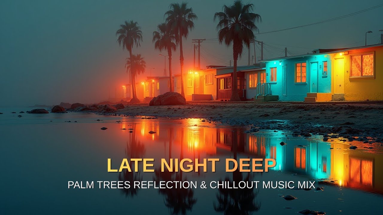 Поздние ночные дип-хаус вайбы | Отражение пальм и чиллаут музыкальный микс