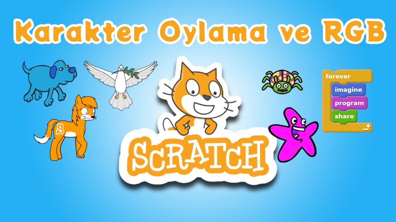 14 - Scratch ile Blok Tabanlı Kodlama - Karakter Oylama / Kukla