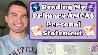 Reading my ACCEPTED Medical School Personal Statement | 8 Interviews and 3 Acceptances (SO FAR!!!) Profile