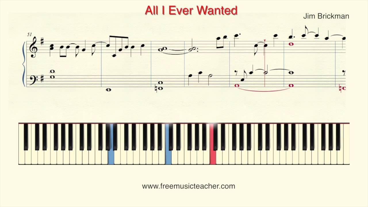 How To Play Piano: Jim Brickman "All I Ever Wanted" Piano Tutorial by Ramin Yousefi How To Play Piano: Jim Brickman "All I Ever Wanted" Piano Tutorial by Ramin Yousefi