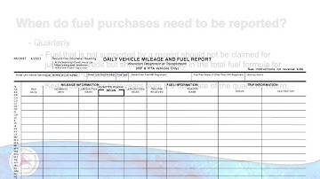 Motor Carrier Record Keeping Requirements (Fuel) Video