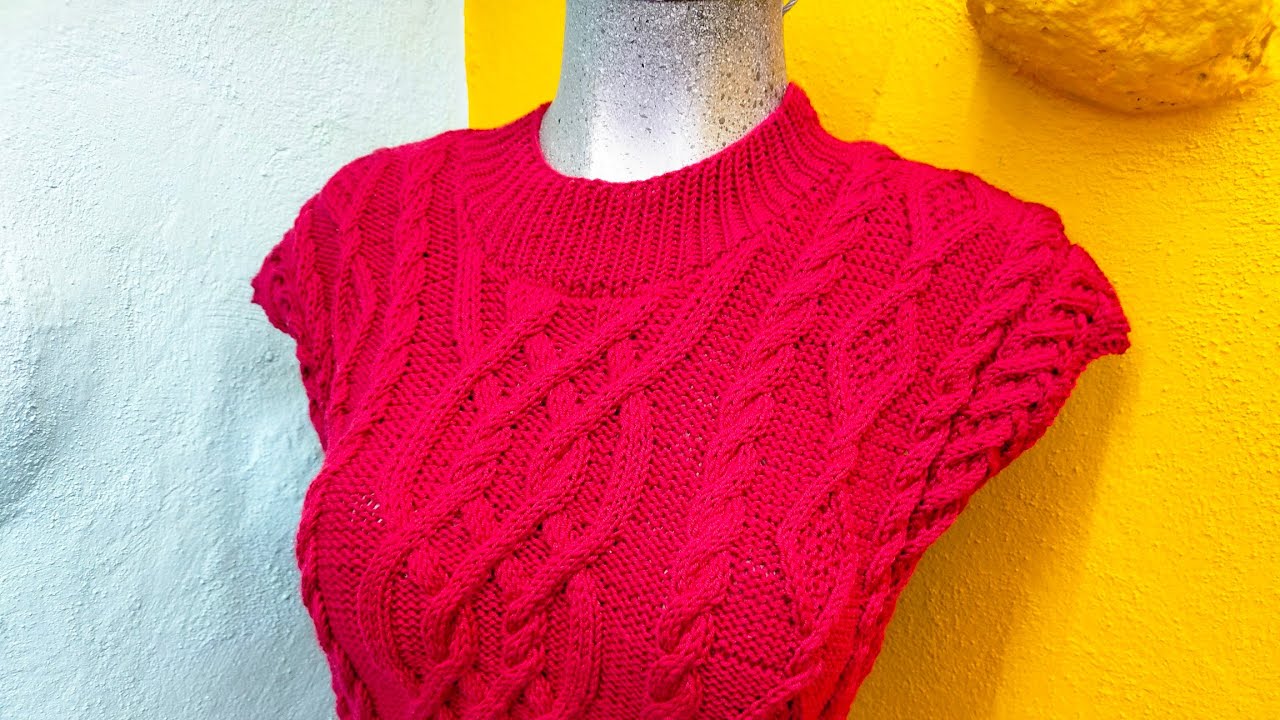 Cómo Tejer un escote y cuello perfecto a dos agujas/Tejiendoconleonardo