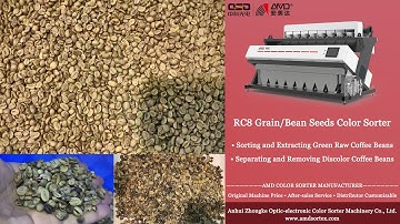 AMD Pulses/Legumes Color Sorter Machine Price for Green Raw Coffee Beans/Grãos De Café Sorting