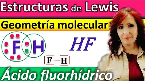 ¿Cuál es la fórmula electrónica de HF?