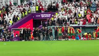 بشكل مختلف .. ركلات ترجيح المغرب وأسبانيا وكل ردود الدكة واللاعبين والجمهور