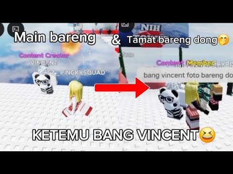 AKU KETEMU BANG @VincentTristann 😆🤭 #robloxgames