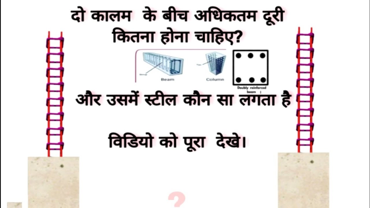 maximum distance between Two columns# G+2 construction work #Vcivilsky ...