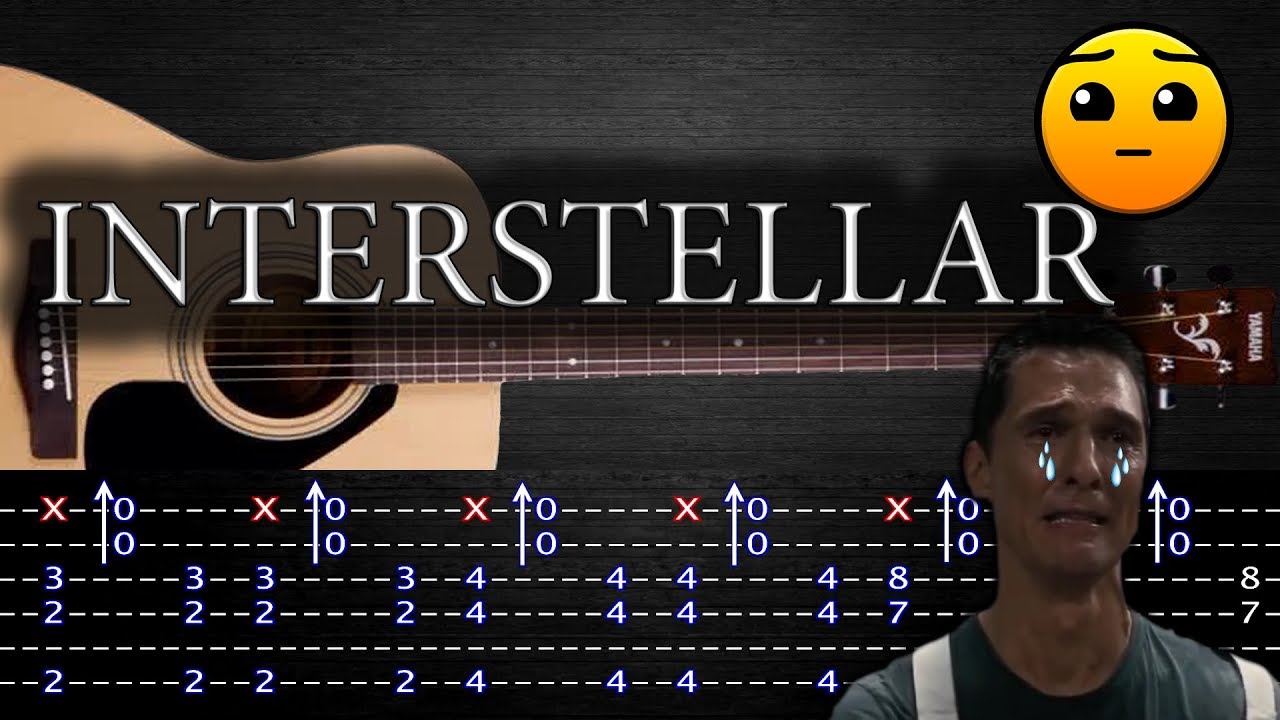 How to play 'Interstellar' Guitar Tutorial TABS Fingerstyle Chord...