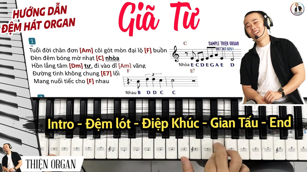 Hướng dẫn Đệm hát Giã Từ dễ hiểu || Thiện Organ