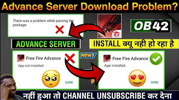Advance App Not Installed Solution | FF Advance Server Download Problem | FF Advance Server Download