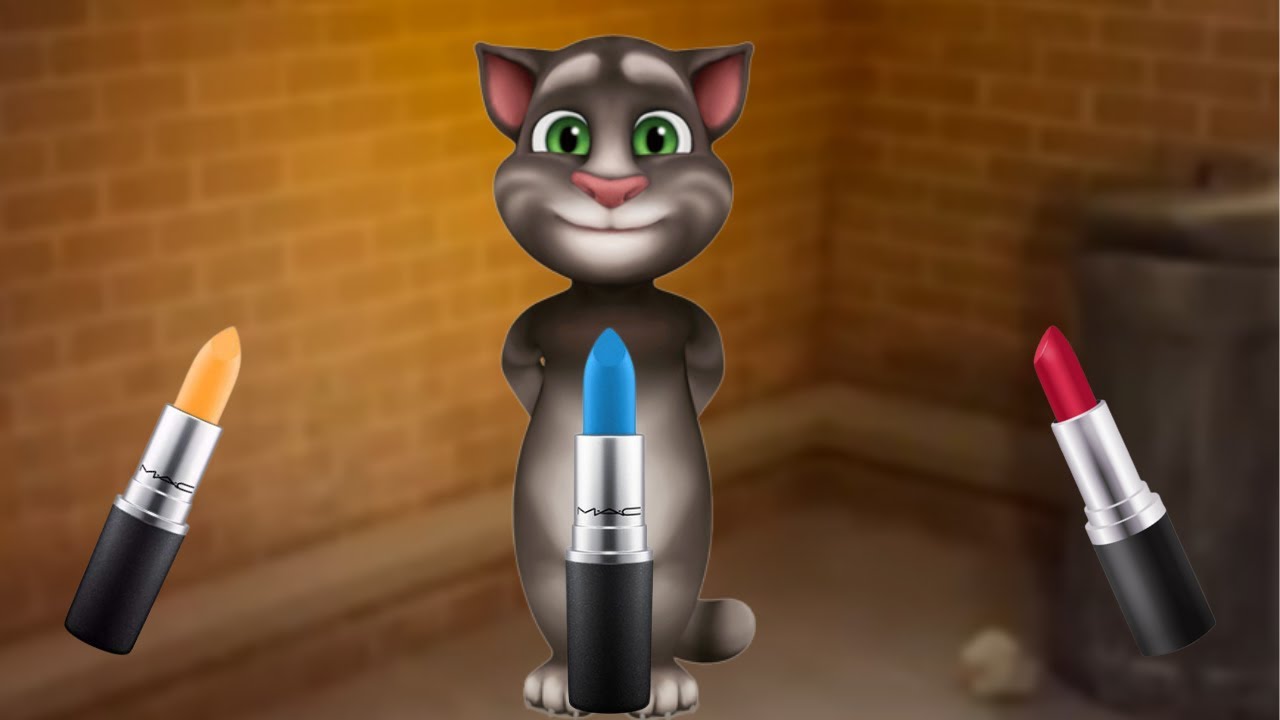lipsticks funny cat talking tom comedy video