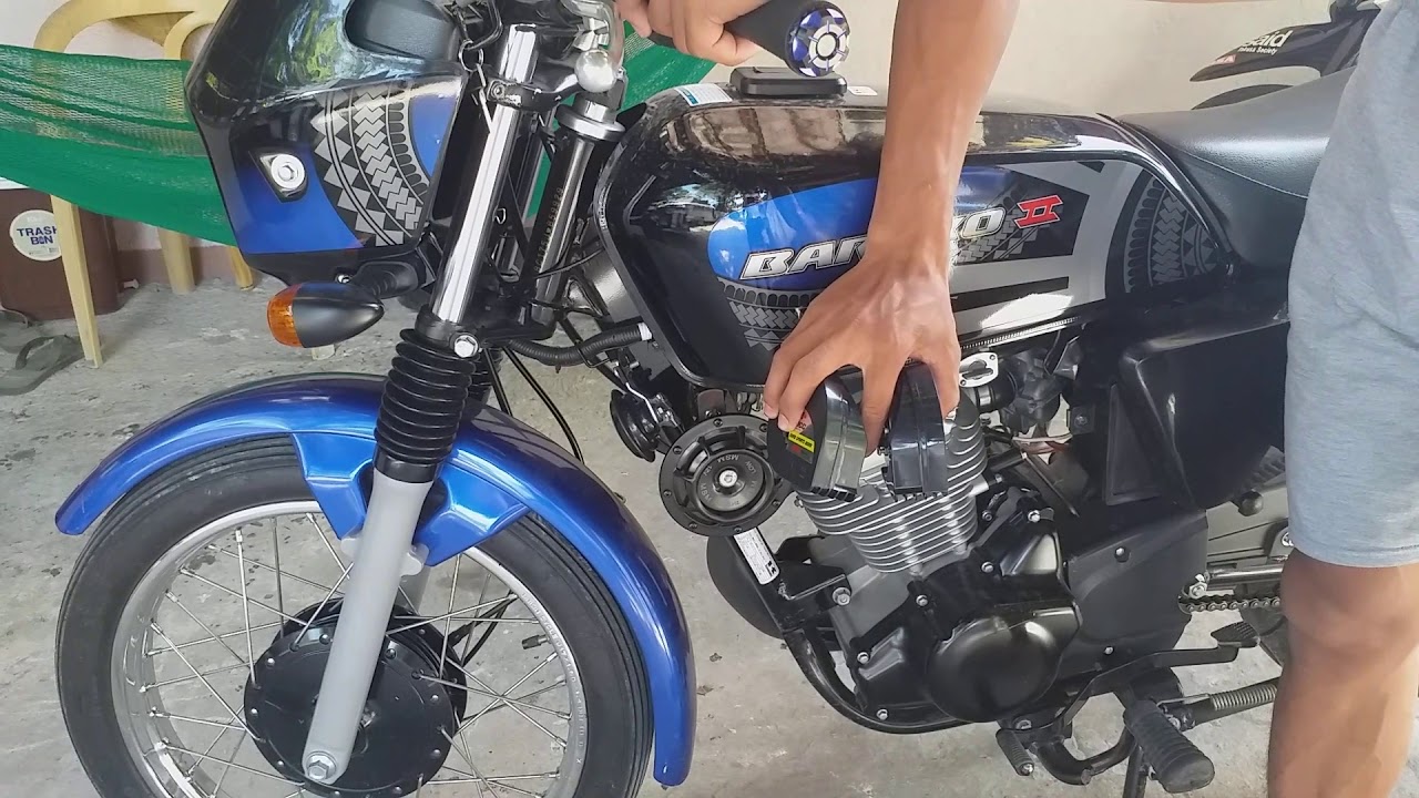 Mocc car horn sound test Kawasaki Barako 175 (Sample video of MOCC