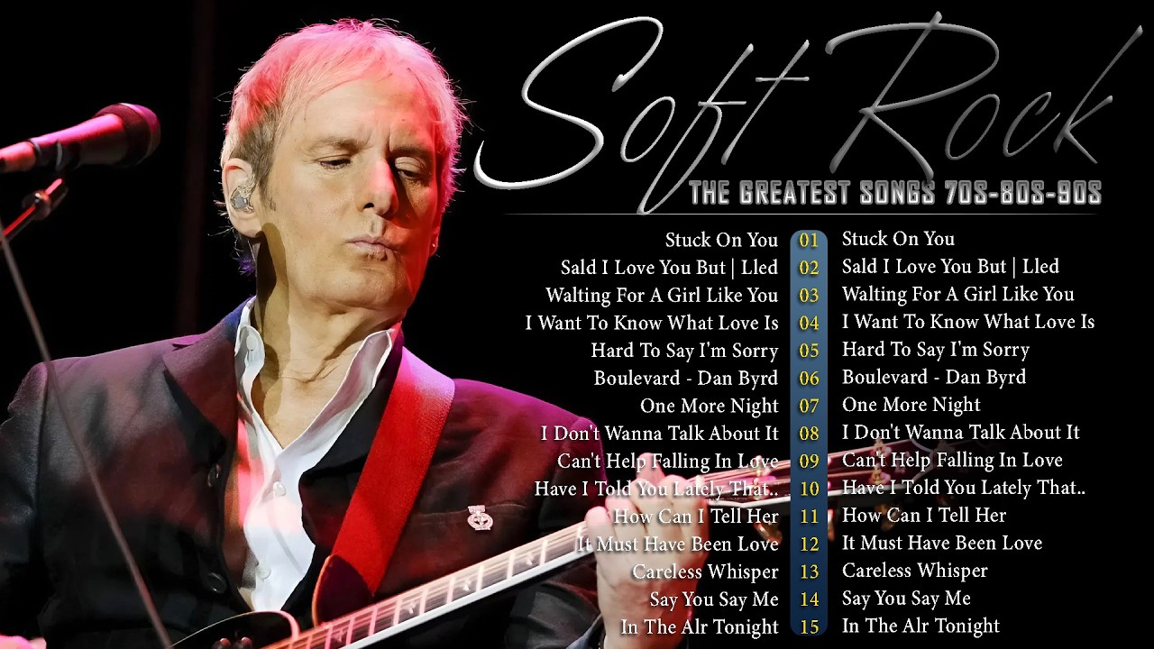 Elton John, Rod Stewart, Phil Collins, Lobo, Bee Gees, Chicago | Soft Rock Love Songs 70s 80s 90s