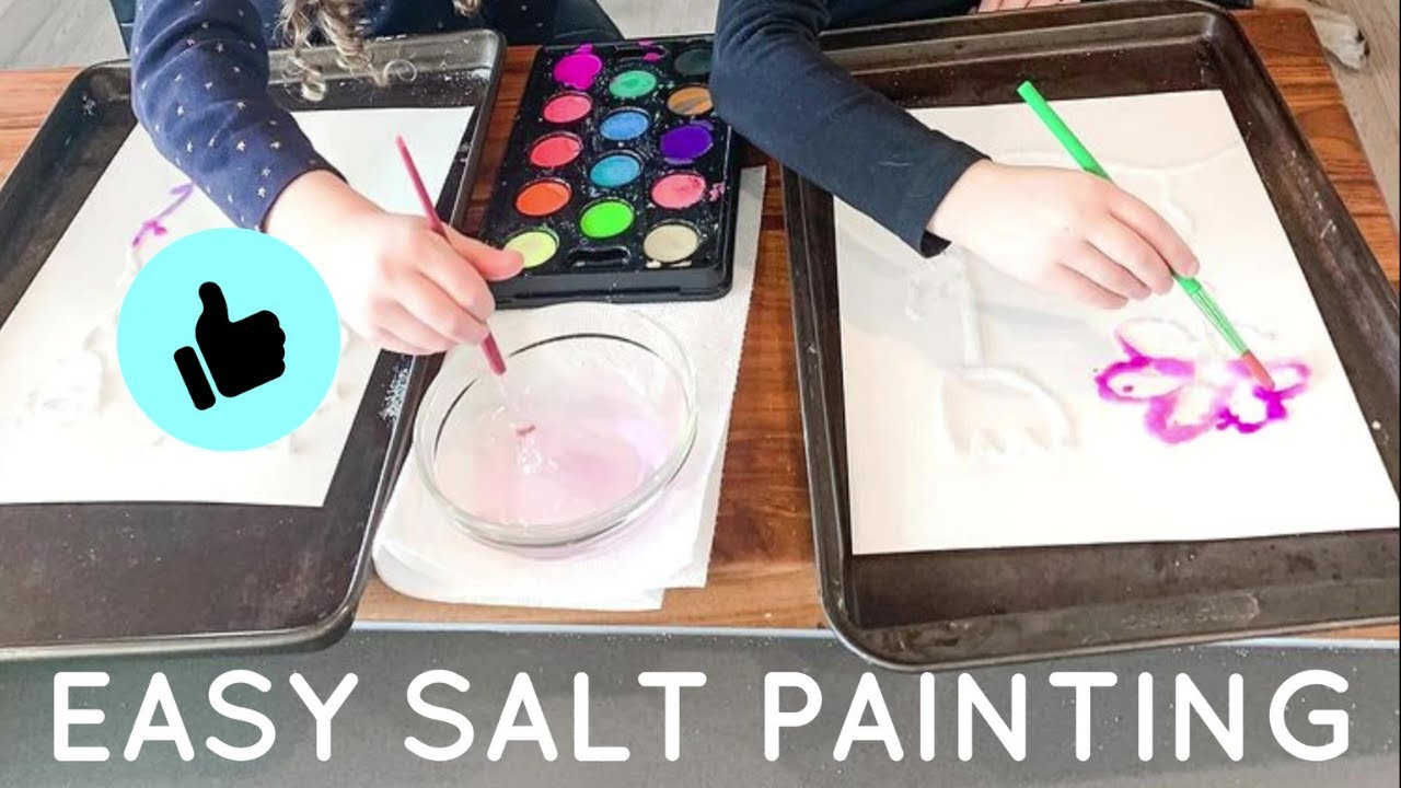 Easy and Fun Salt Paintings Craft ⋆ Dream a Little Bigger