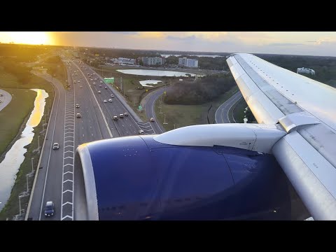 ⁴ᴷ⁶⁰ Pencil Planter! Delta 757-200 Landing in Orlando - DL1742