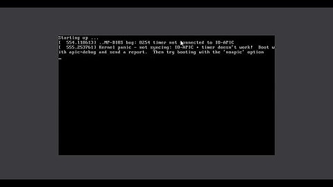 metasploi2 error Boot with apic=debug and send report. Then try booting with the 