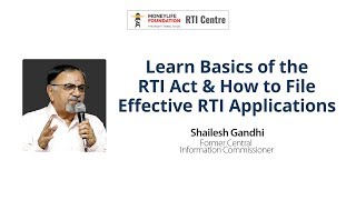 RTI Basics & Filing An Effective Application - Shailesh Gandhi screenshot 5