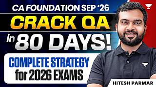 Last 3 Months Quantitative Aptitude Strategy for CA Foundation Sep 2026 Exams Ft. Hitesh Parmar
