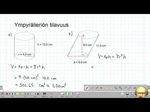 Video: Kuinka Määrittää Sylinterin Tilavuus