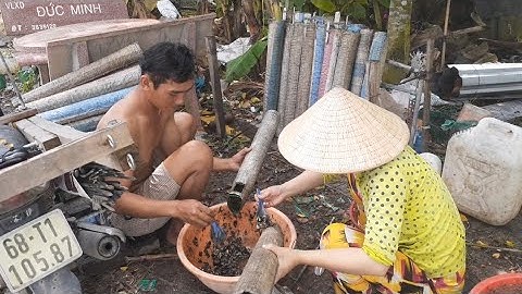 CÁCH THỨC VÔ MỒI ỐC CHO ỐNG TRÚM LƯƠN ĐƯA TRÚM LÊN XE