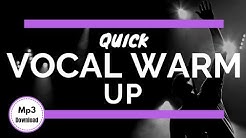 Professional Quick Vocal Warm Up *Exercises + Mp3 Download*  - Durasi: 11:52. 