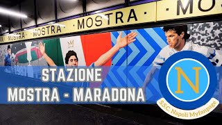 Reportage fotografico della Stazione di Mostra-Stadio Maradona