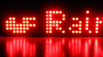 32x8 Matrix Connected to a Arduino being controlled by a python GUI app