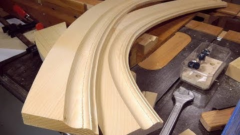 Making curved molding with the tilting router lift